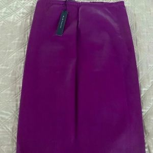 Leather pencil skirt